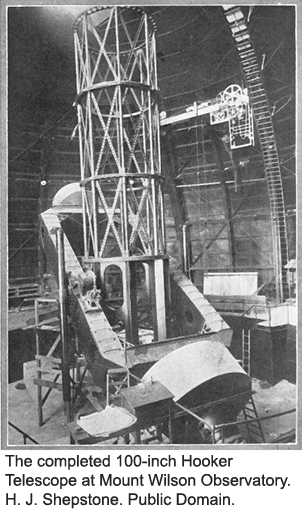 Completed 100-inch Hooker Telescope