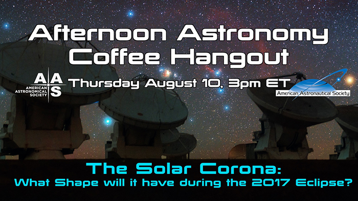 Afternoon Astronomy Coffee 10 August