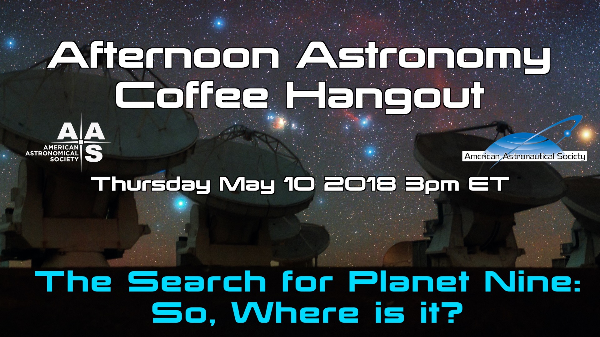 Afternoon Astronomy Coffee Hangout