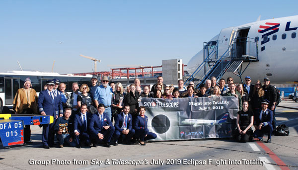 Sky & Telescope July 2019 Eclipse Flight into Totality Group Photo