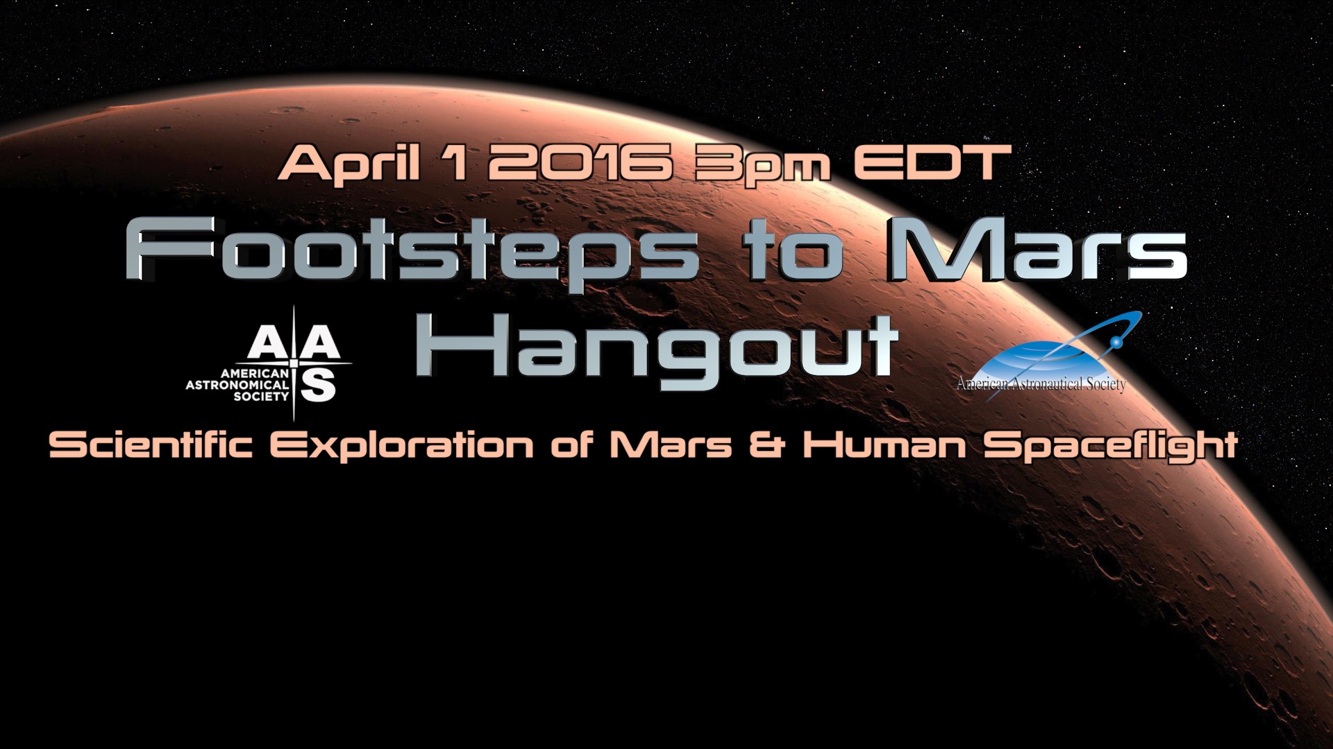 Scientific Exploration of Mars and Human Spaceflight hangout