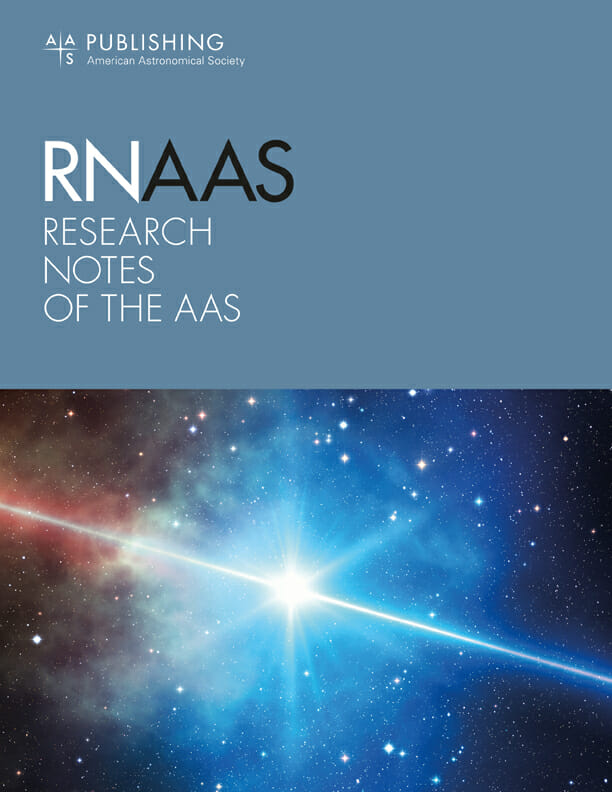 Research Notes of the AAS