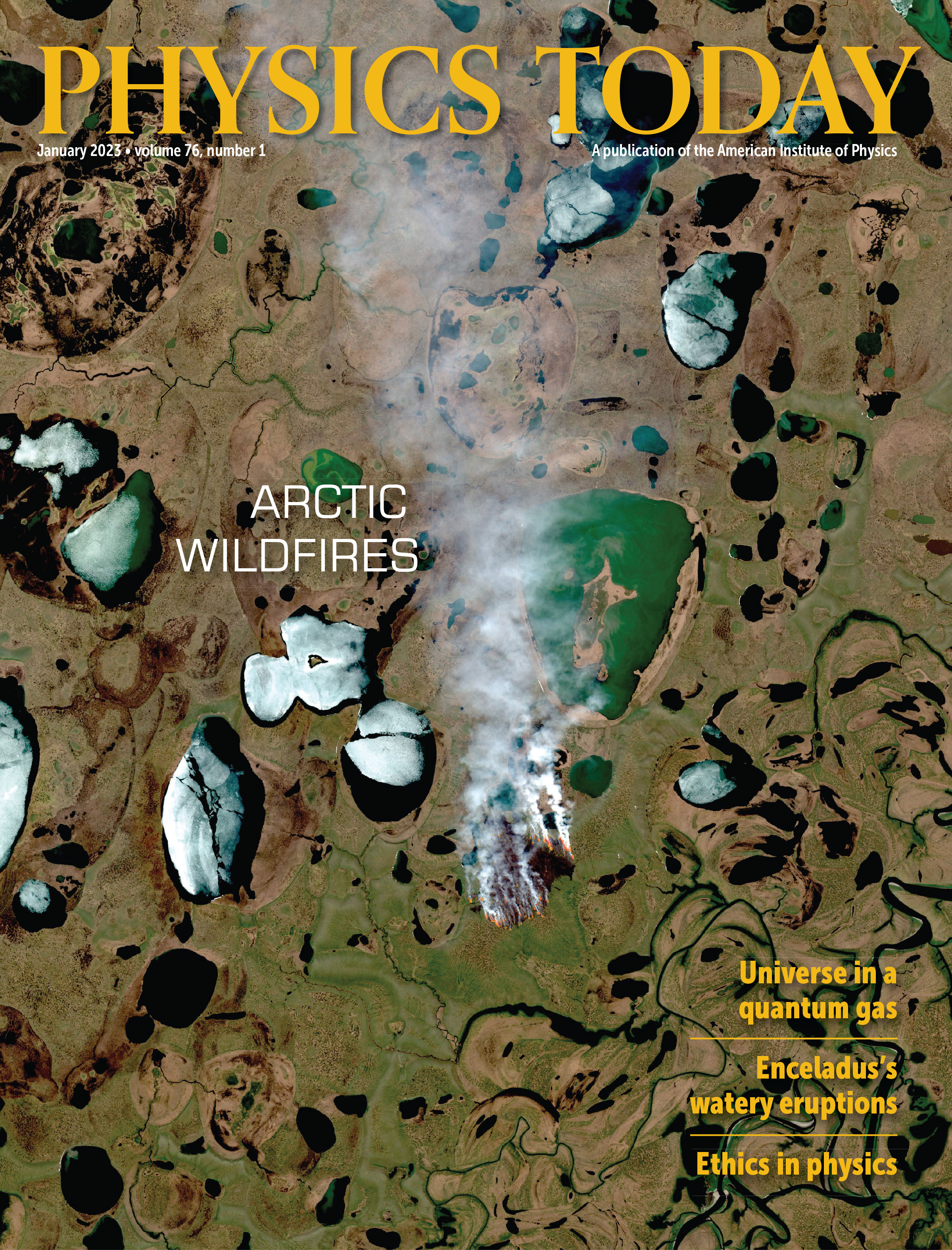 January 2023 Physics Today cover