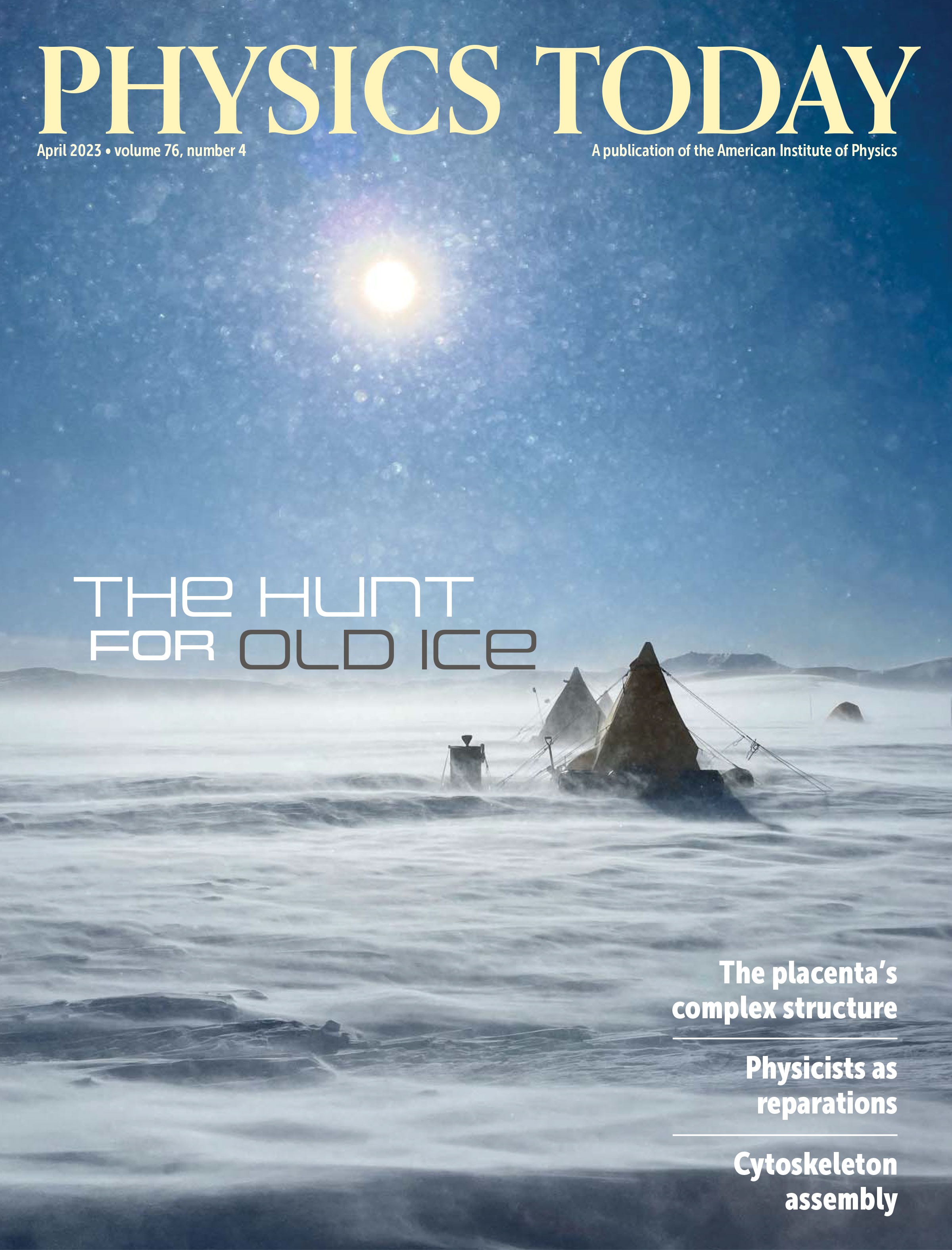 April 2023 Physics Today cover