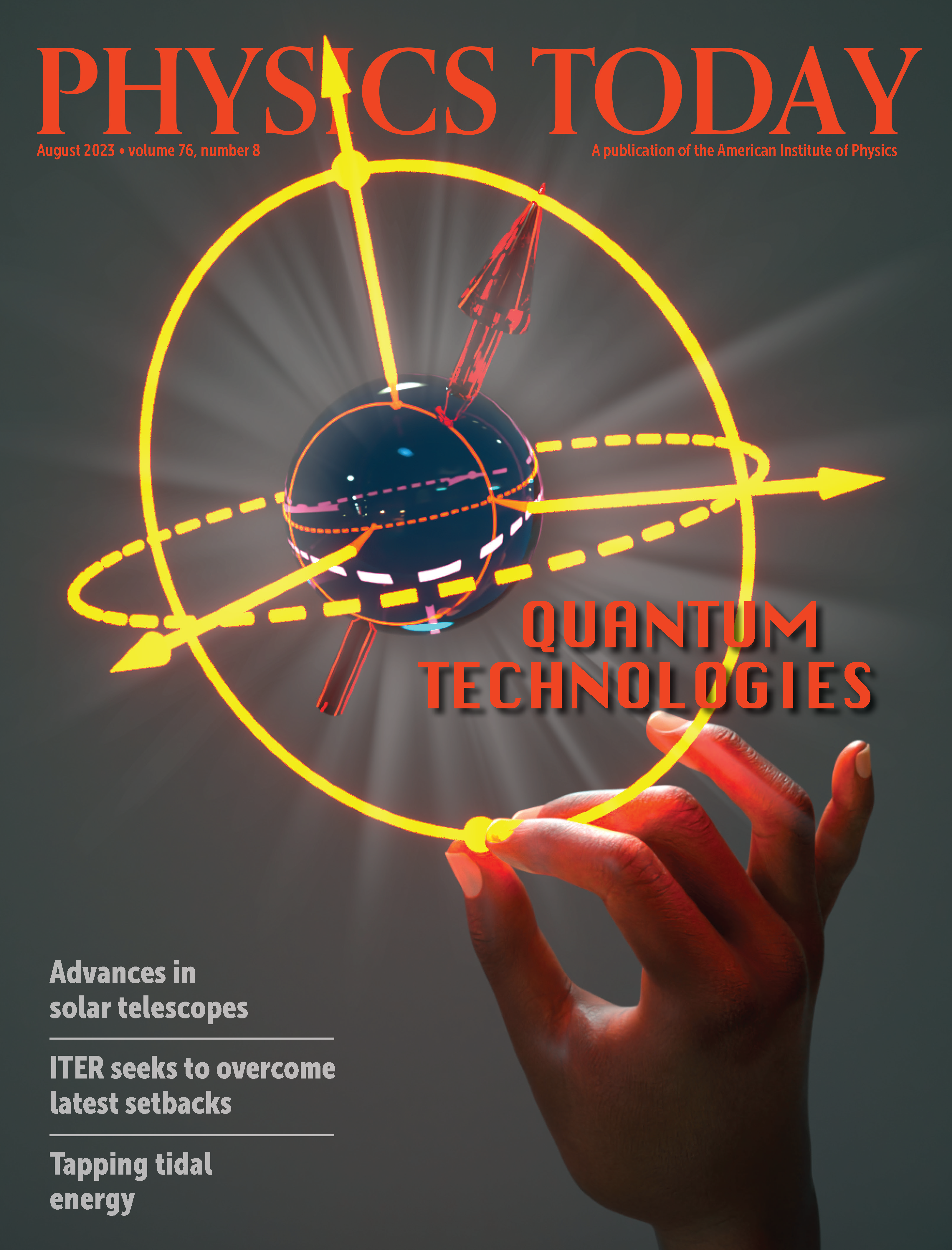 August 2023 Physics Today cover