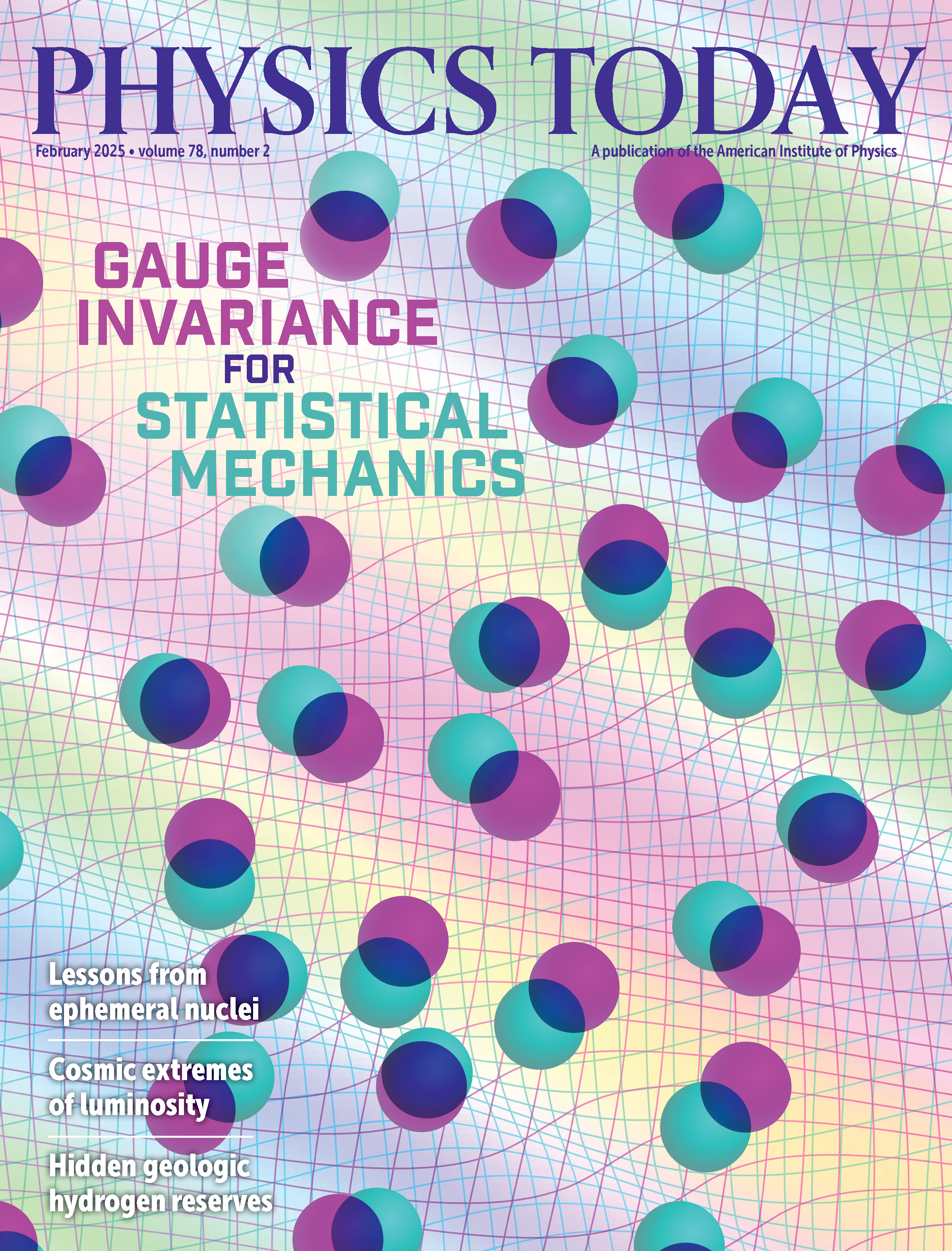 February 2025 Physics Today cover