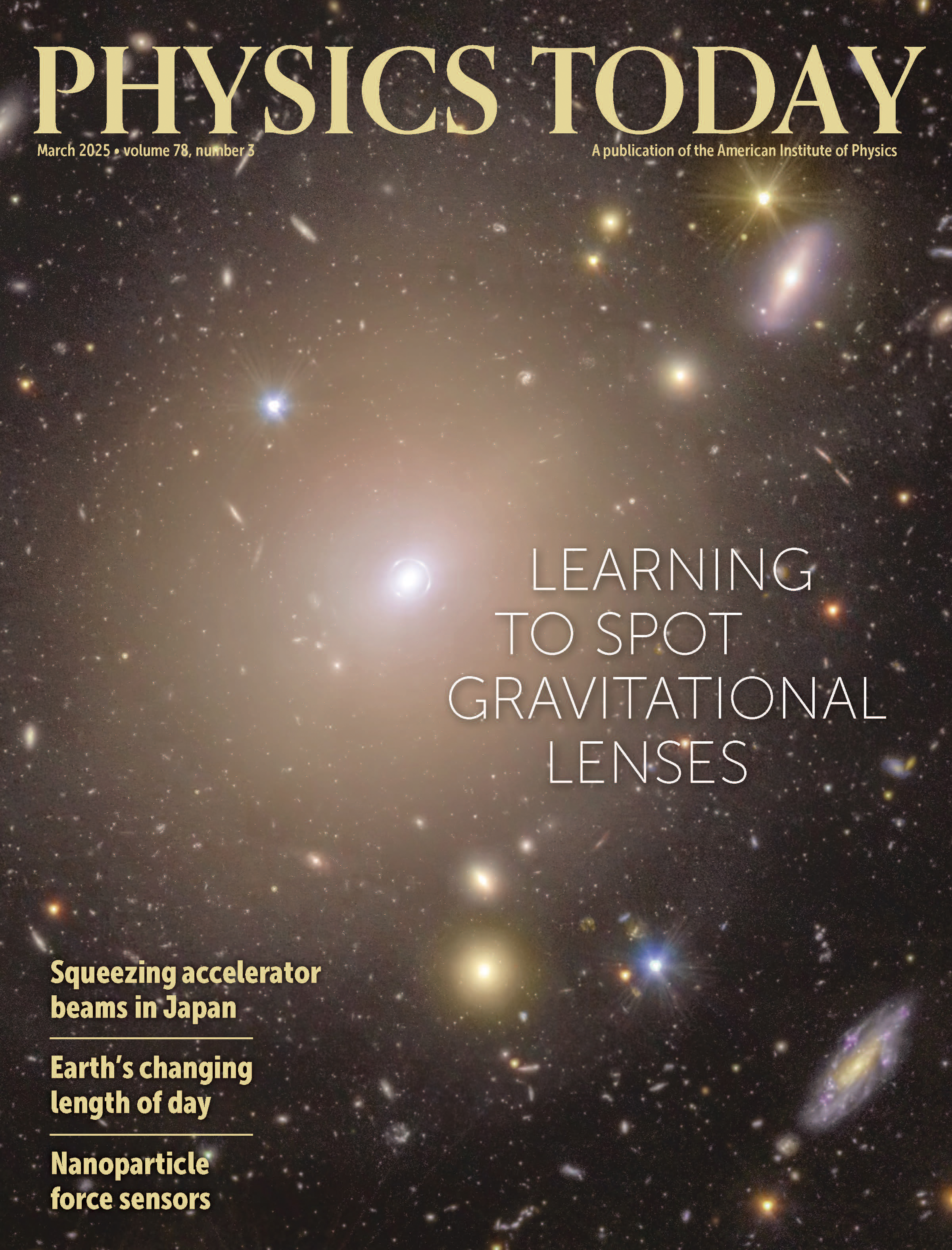 March 2025 Physics Today cover