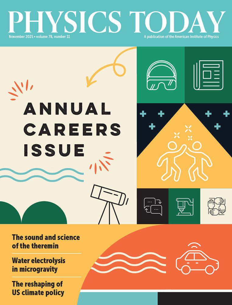 November 2025 Physics Today cover