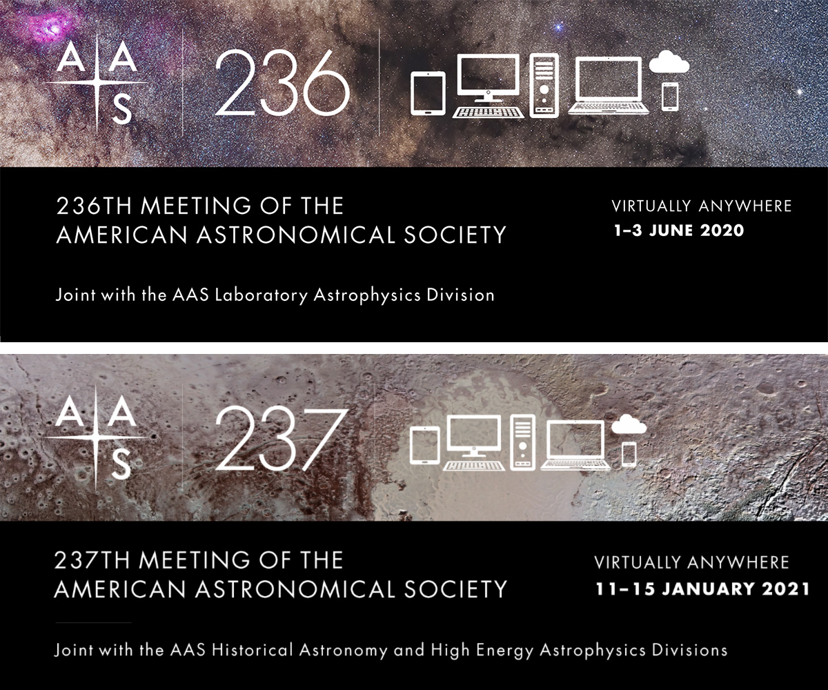 AAS 236 and AAS 237 Virtual Meeting Banners