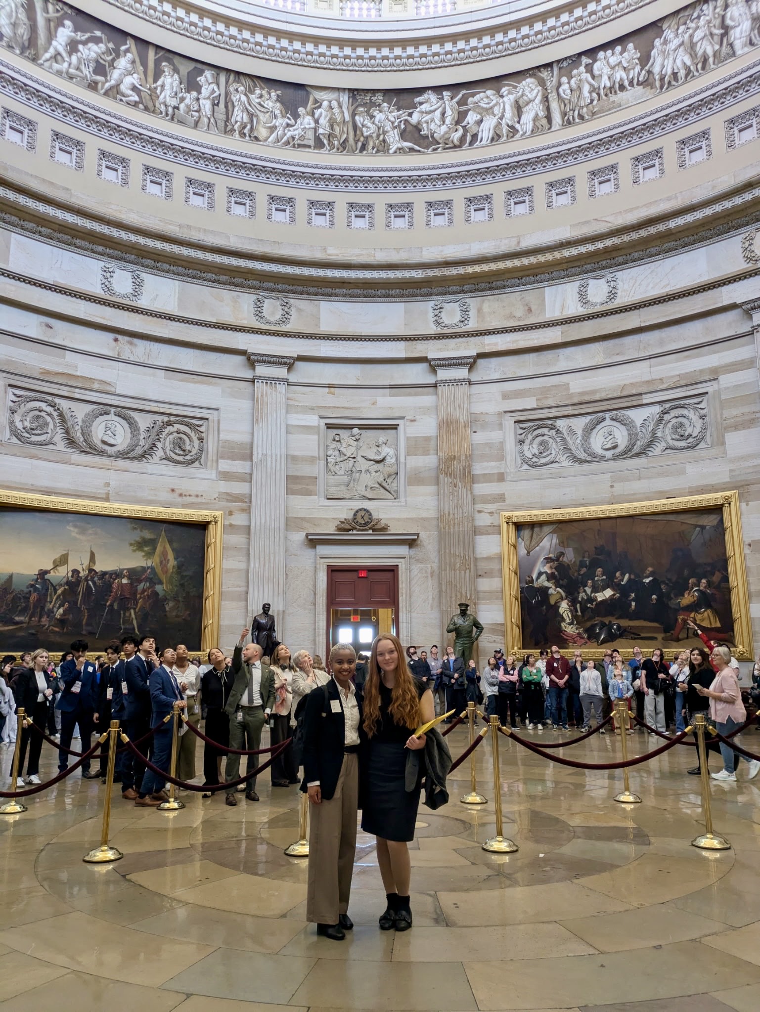 Inside the Capitol building.