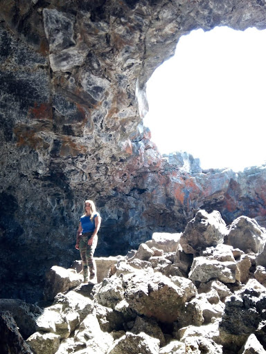 Lava cave at Craters of the Moon