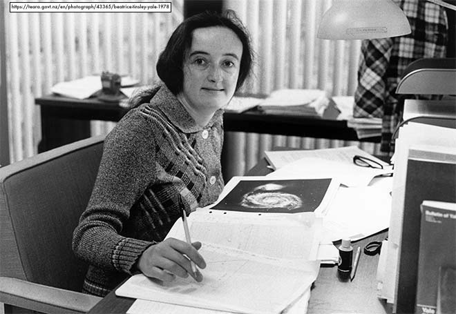 Beatrice Tinsley at her Desk, Yale 1978