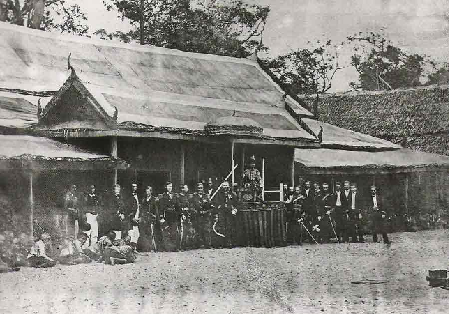 King Mongkut and other eclipse viewers in 1868.
