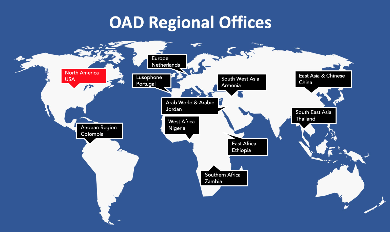 IAU Regional Offices of the OAD