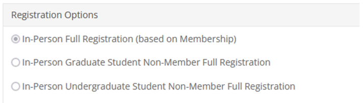 Registration Options image