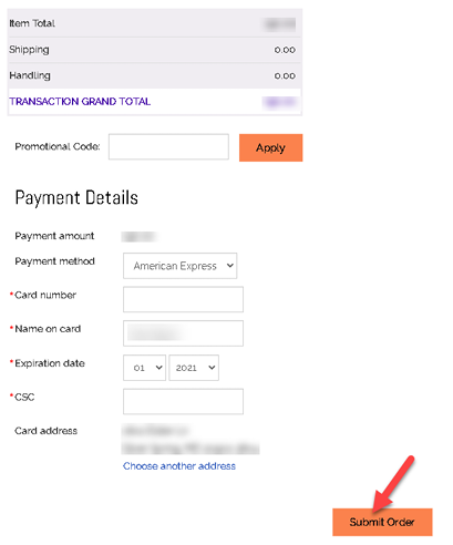 Payment Information