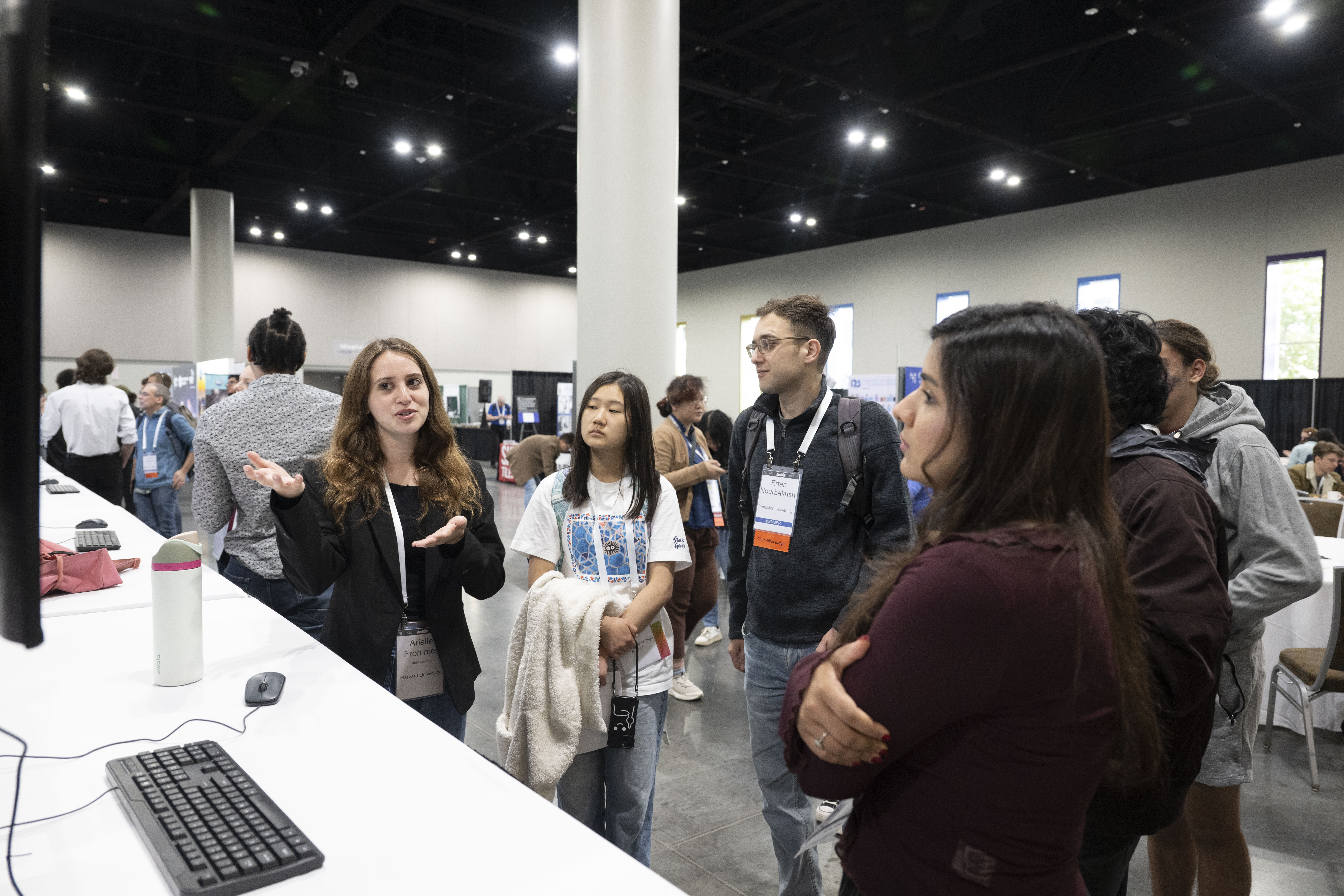 Photograph of winner of AAS 246 Chambliss poster competition