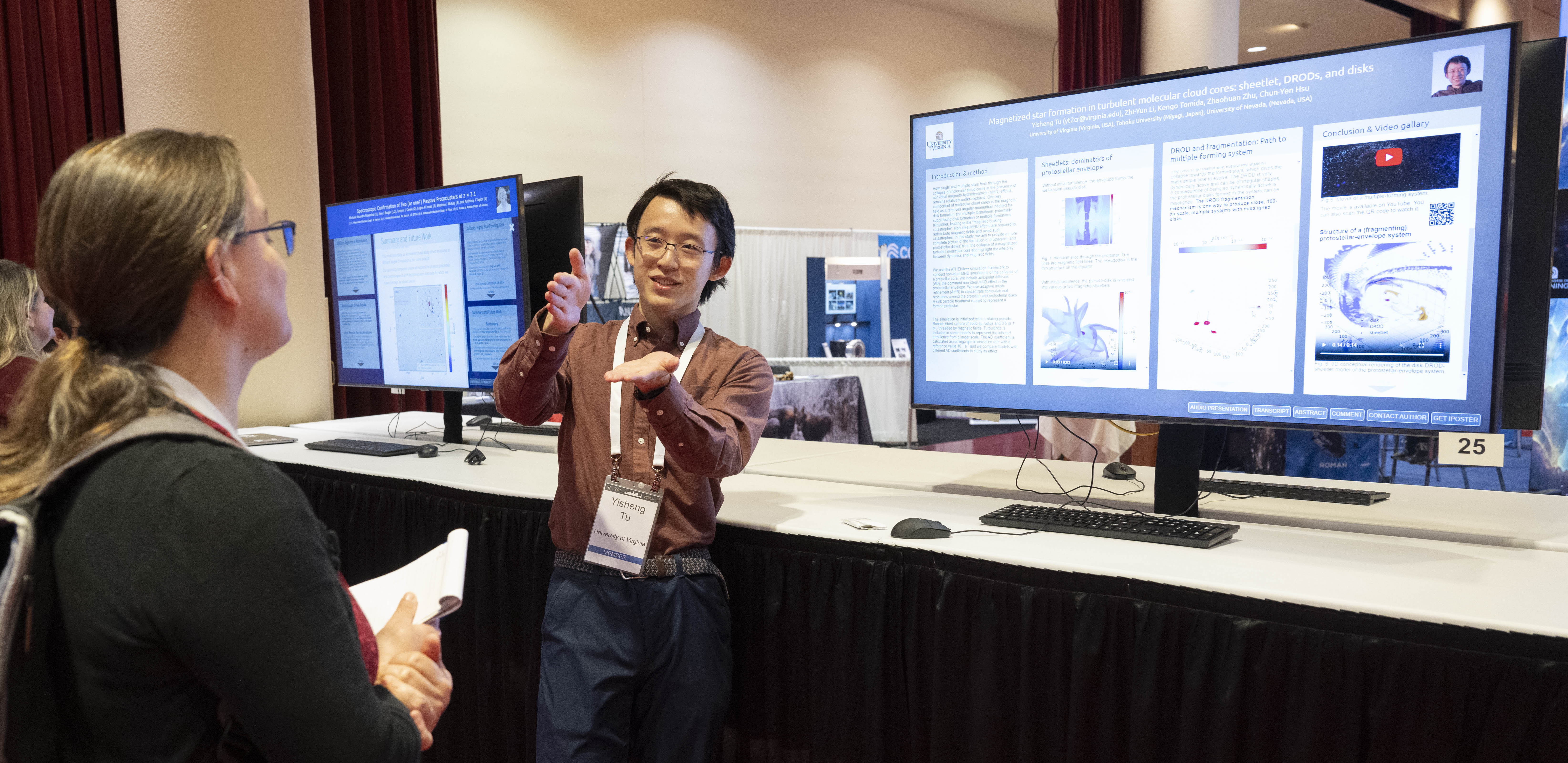 A poster presenter at AAS 244.