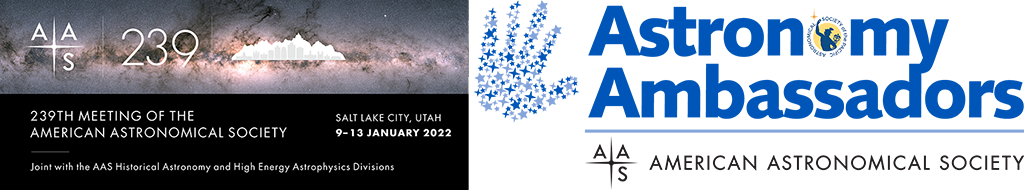 AAS 239 Astronomy Ambassadors Workshop Banner