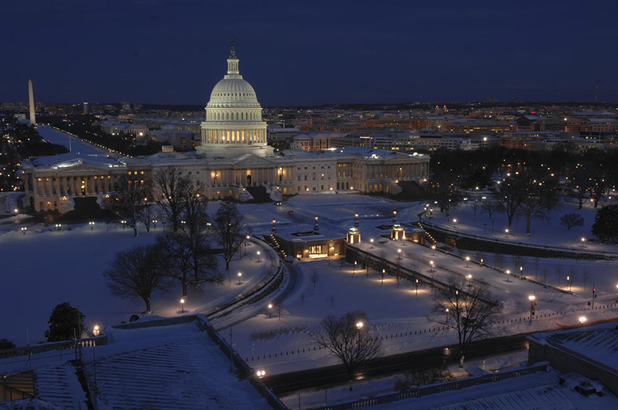 US Capitol in Winter