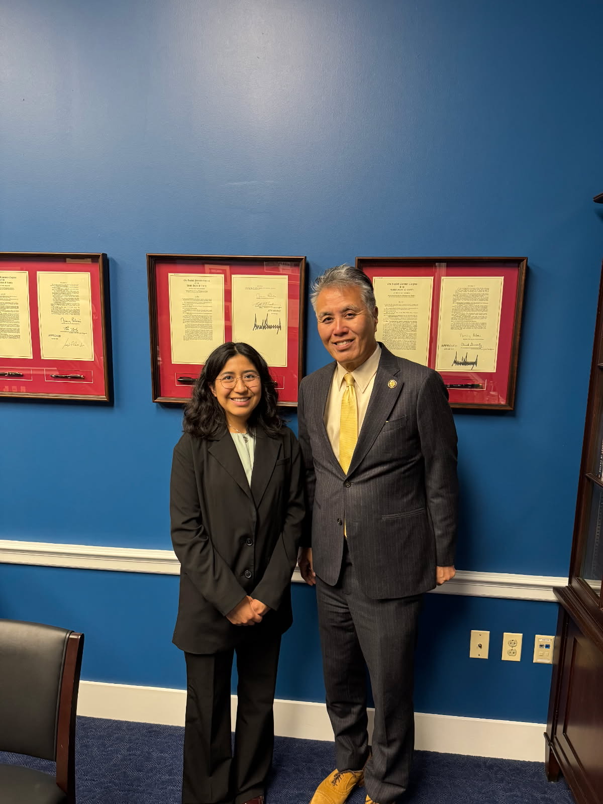 Cece Ochoa and Mark Takano